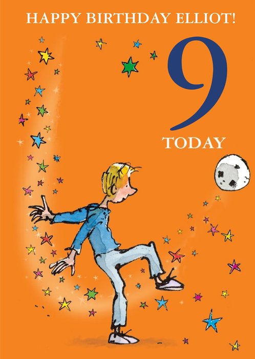 The Boy In The Dress Football And Stars Birthday Card