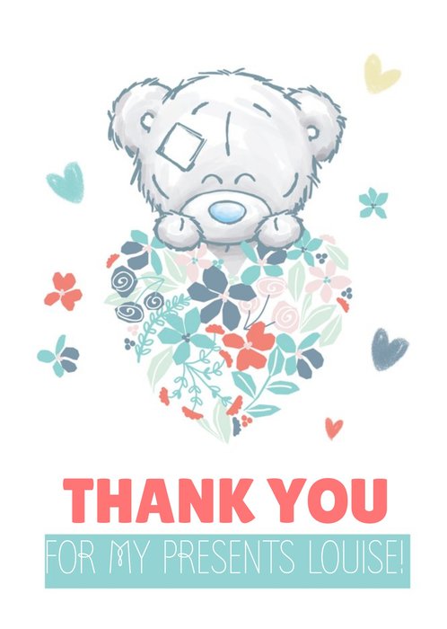 Me To You Tiny Tatty Teddy Presents Thank You Card