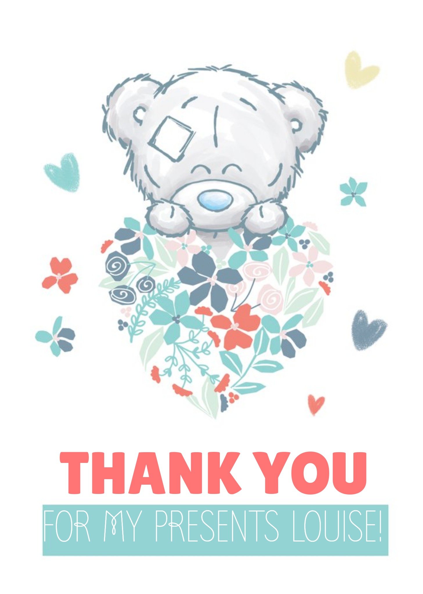 Me To You Tiny Tatty Teddy Presents Thank You Card Ecard