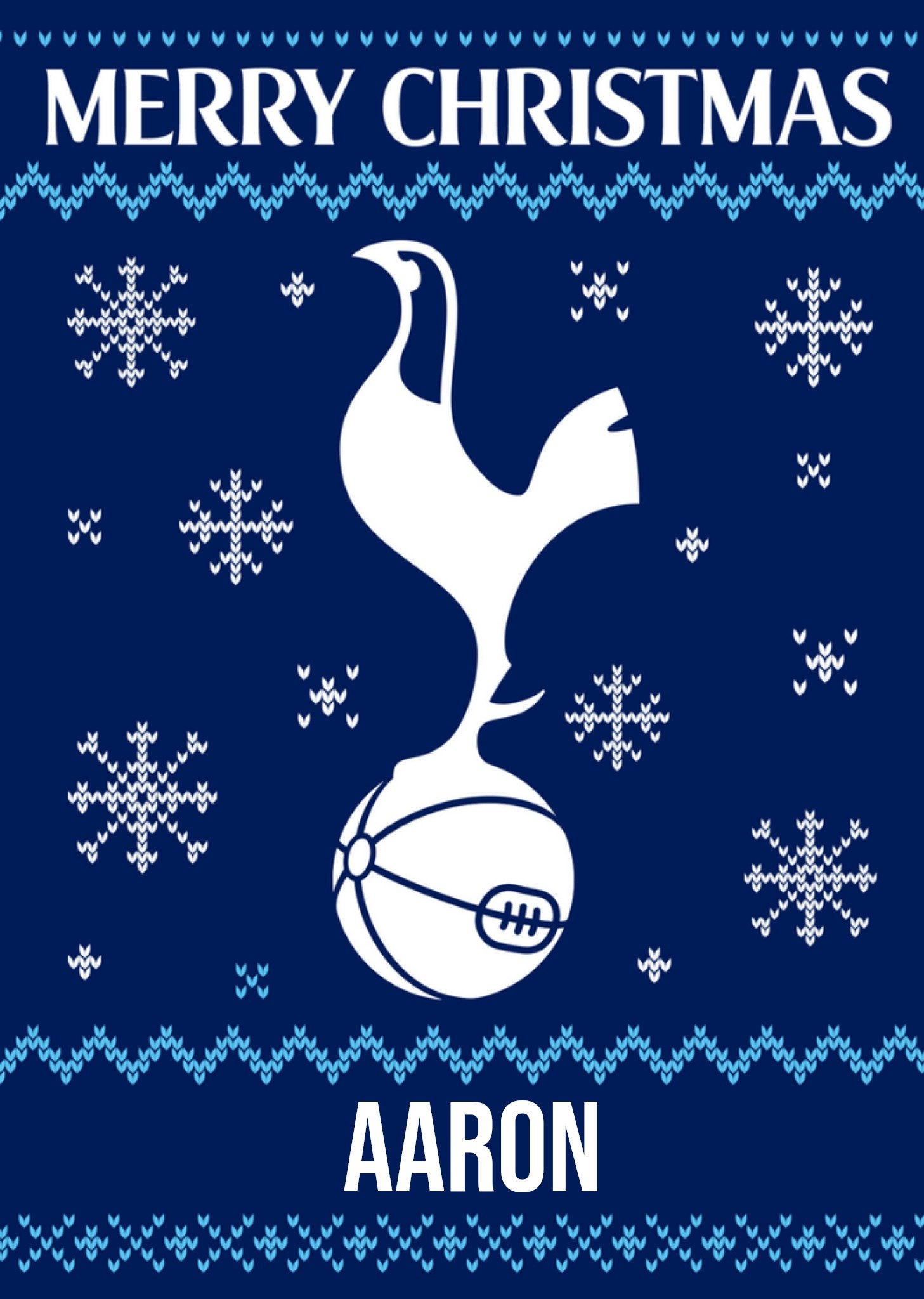 Moonpig Tottenham Hotspur F.c. Christmas Card, Large