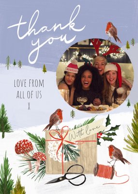 From All Of Us Thank You Photo Upload Christmas Card