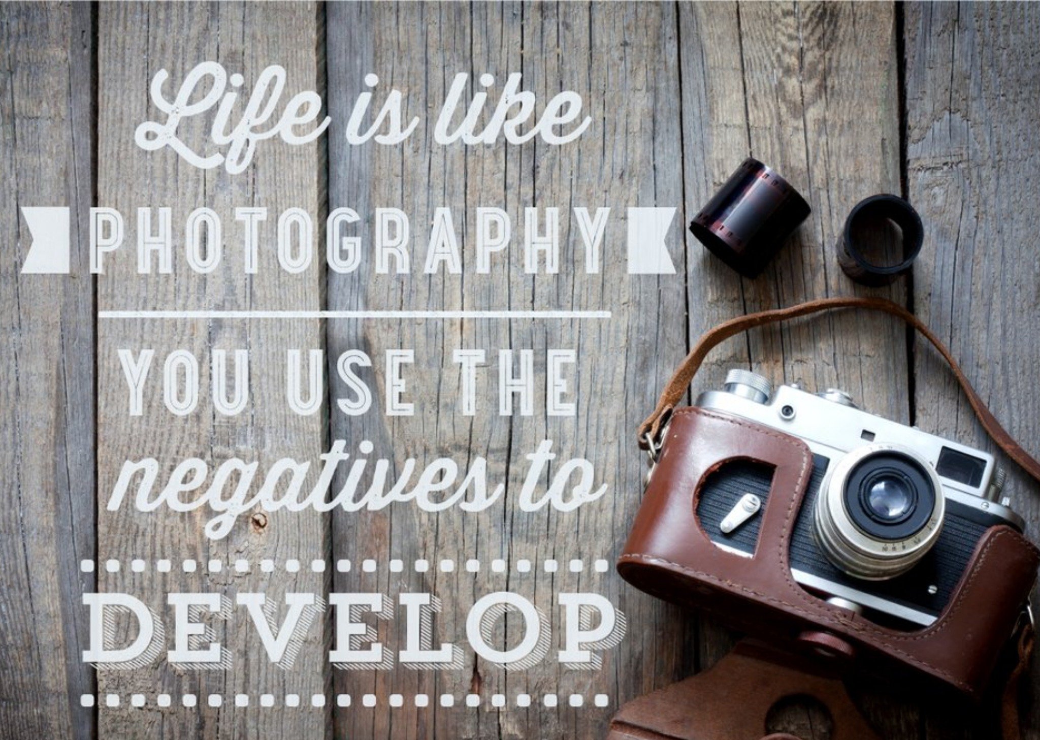 Life Is Like Photography Personalised Thinking Of You Card Ecard