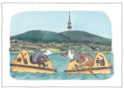 Erlenmeyer Animals Pedalos Just A Note Card