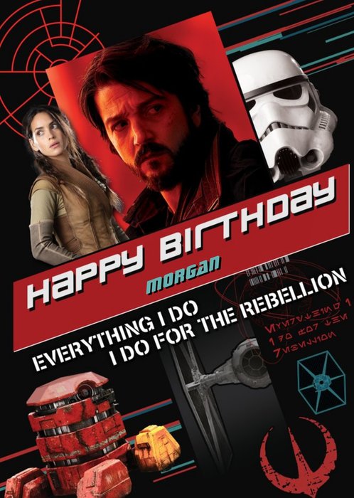 Star Wars Andor The Rebbellion Birthday Card