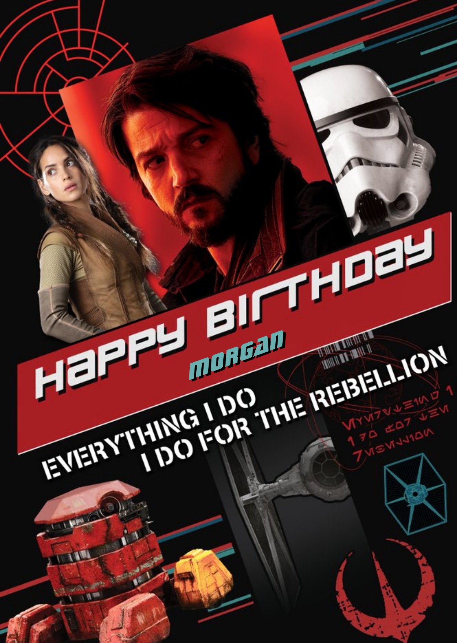 Moonpig Star Wars Andor The Rebbellion Birthday Card Ecard
