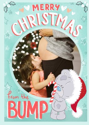 Me To You Tatty Teddy From The Bump Photo Upload Christmas Card