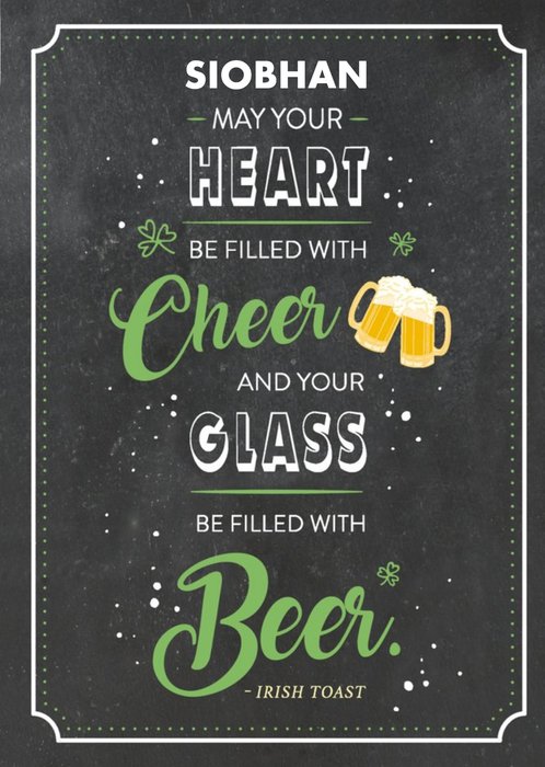 Cheer And Beer St Patricks Day Card