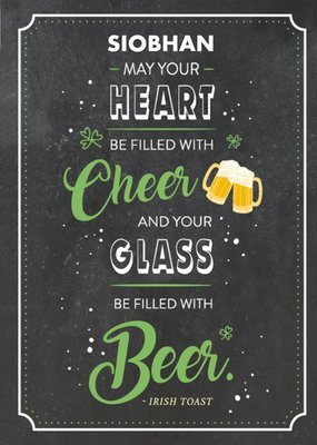 Cheer And Beer St Patricks Day Card