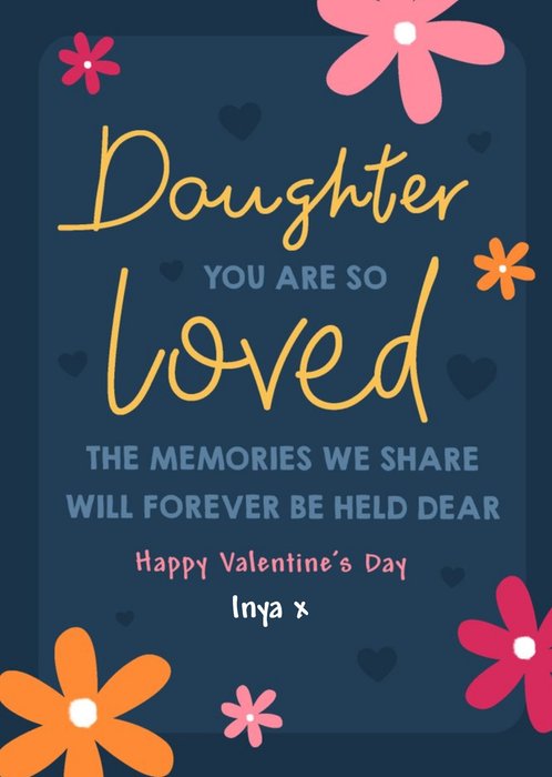 Daughter You Are So Loved Valentine's Day Card