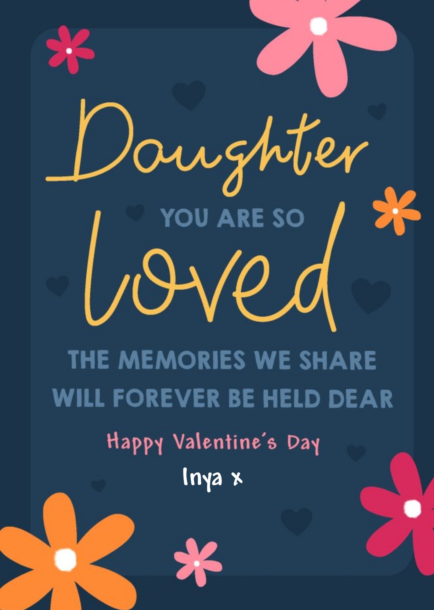 Moonpig Daughter You Are So Loved Valentine's Day Card, Large