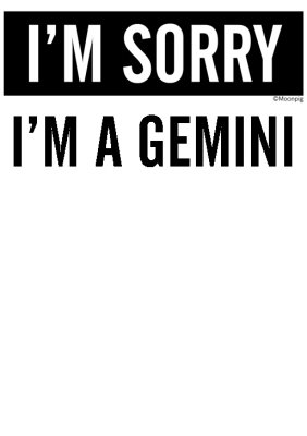 Astrology Typographic Personalised Gemini T Shirt