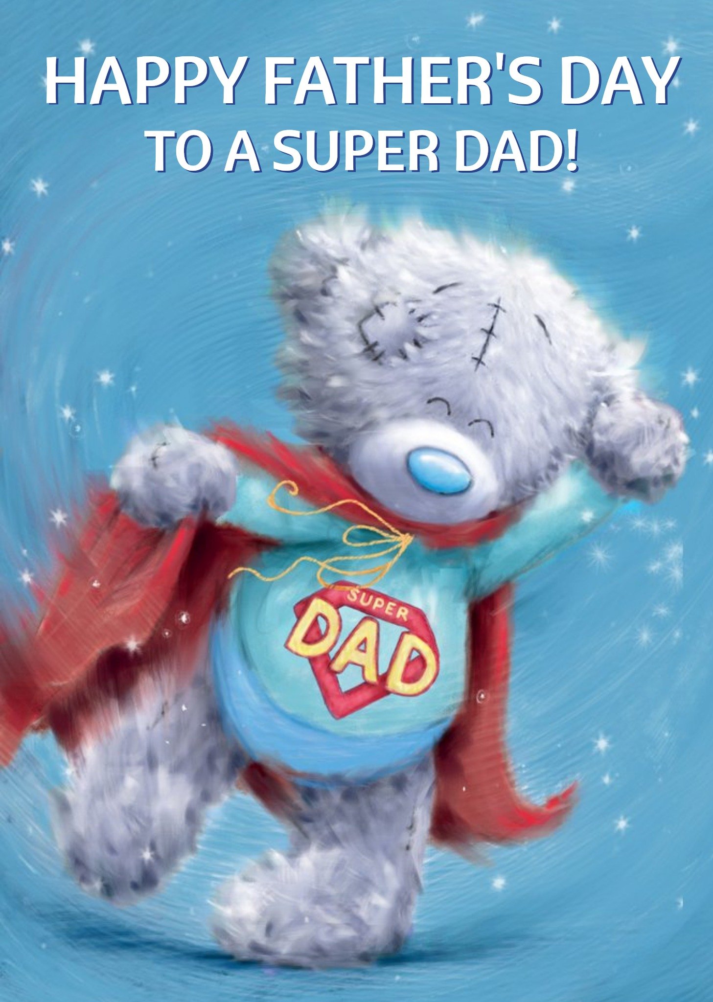 Me To You Tatty Teddy Superhero Father's Day Card Ecard