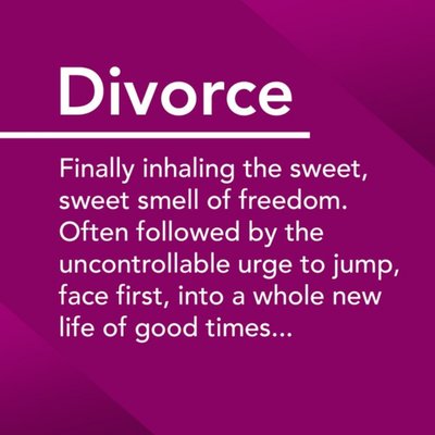 Funny divorce card