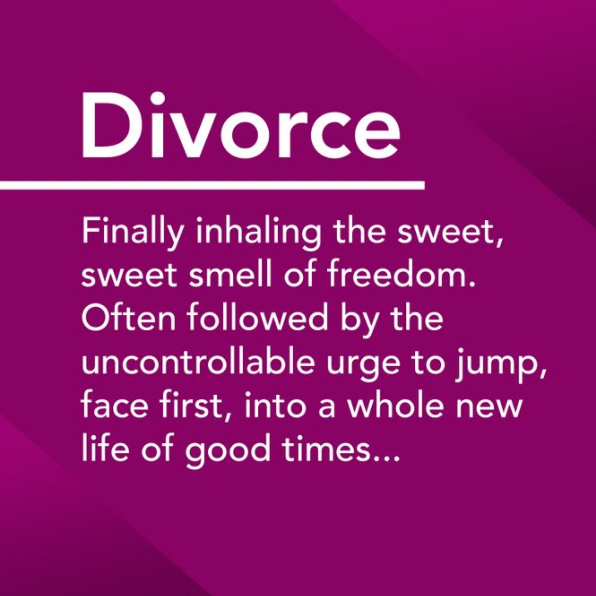 Funny Divorce Card, Square