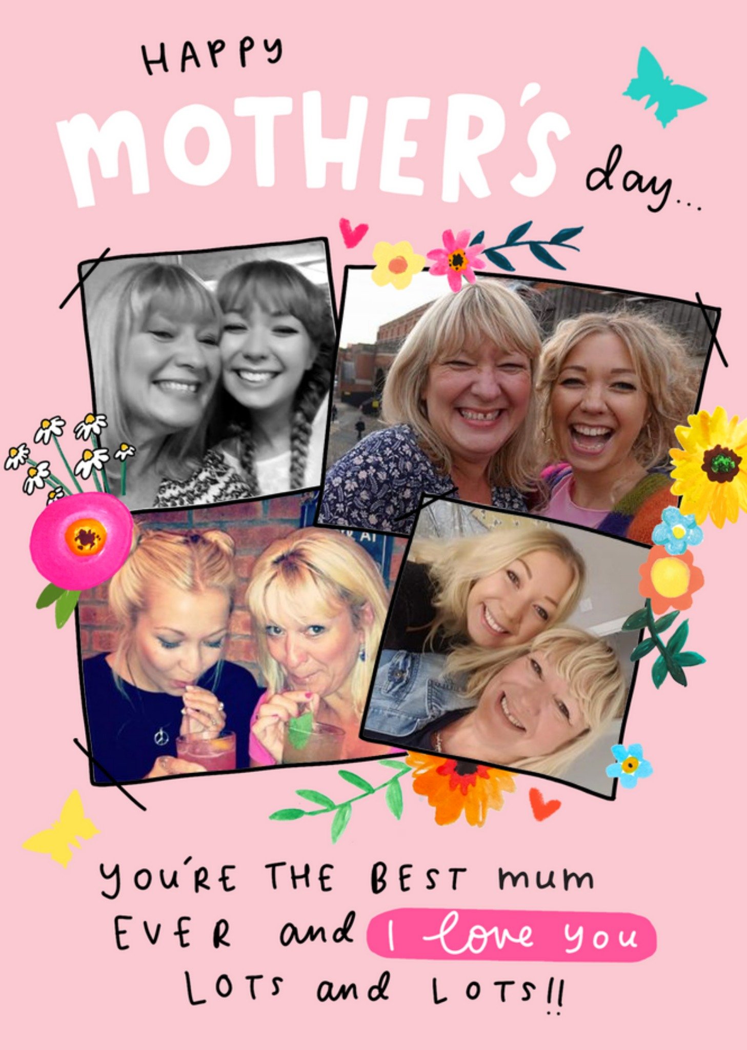 Moonpig The Best Mummy Ever Photo Upload Mother's Day Card, Large
