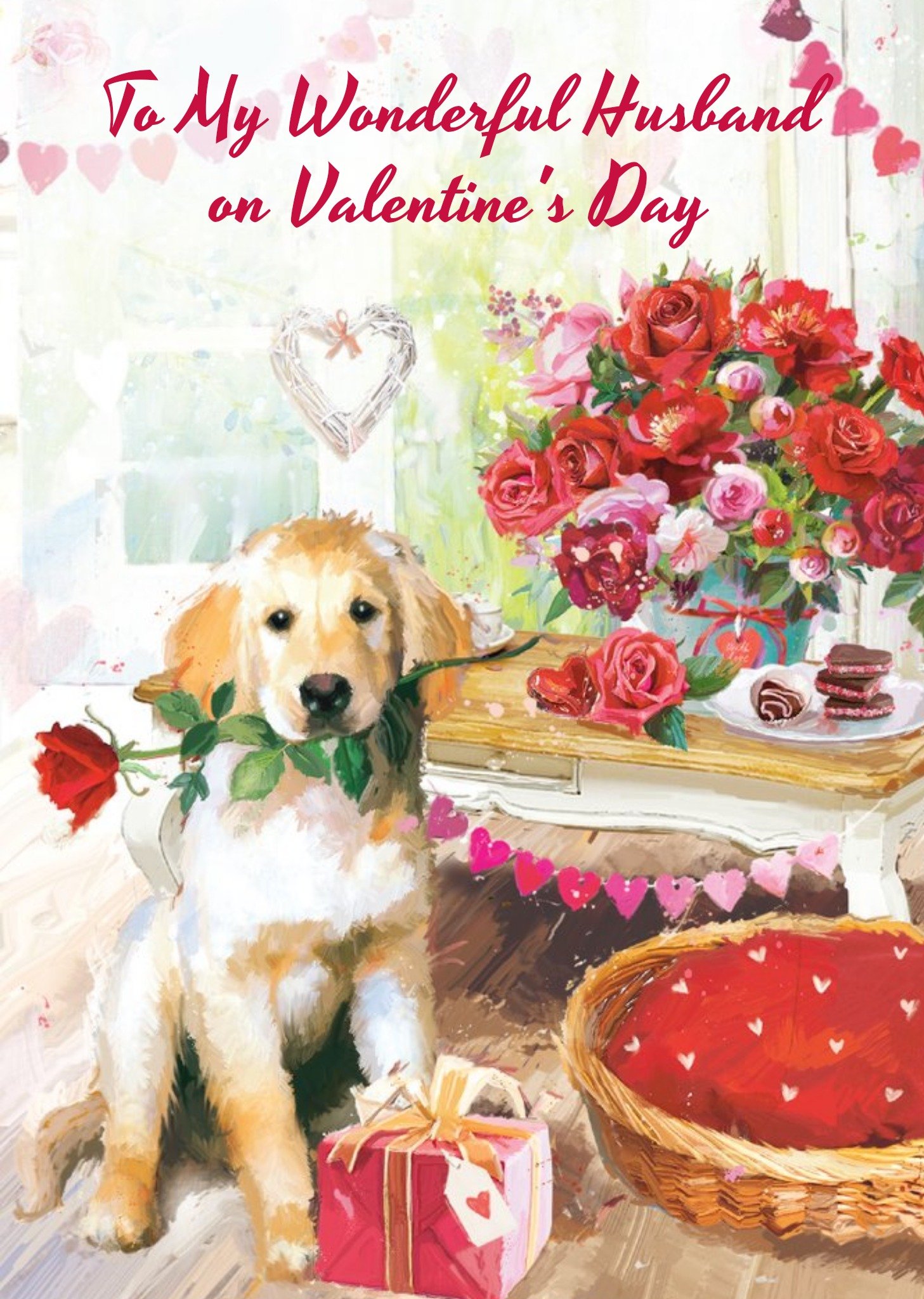 Ling Design Sweet Puppy Husband Valentines Day Card Ecard