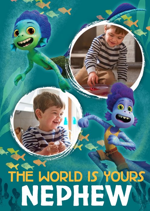 Disney Luca The World Is Yours Newphew Photo Upload Birthday Card