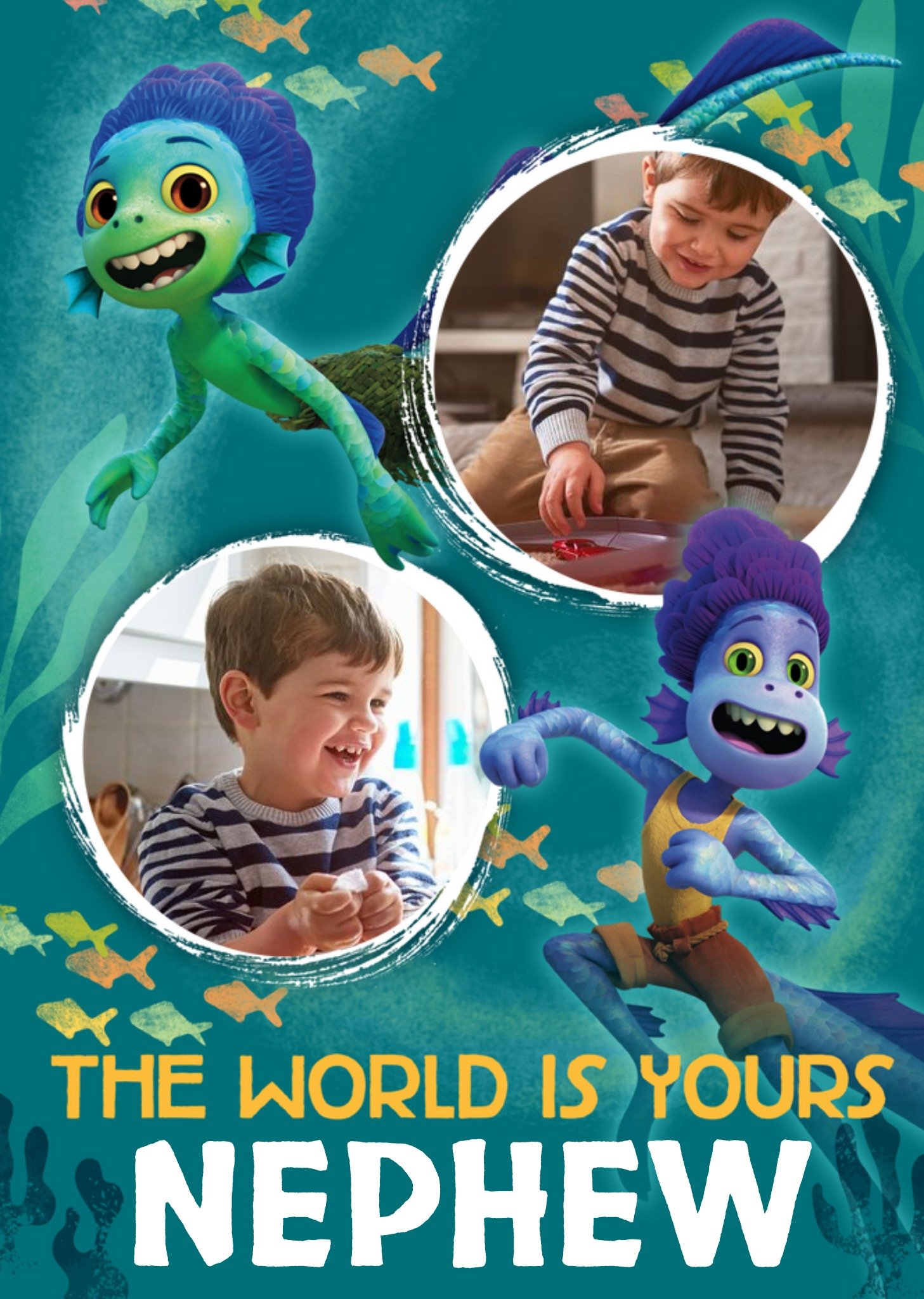 Disney Luca The World Is Yours Newphew Photo Upload Birthday Card Ecard