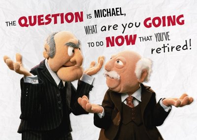 Muppets Retirement Card - Statler and Waldorf