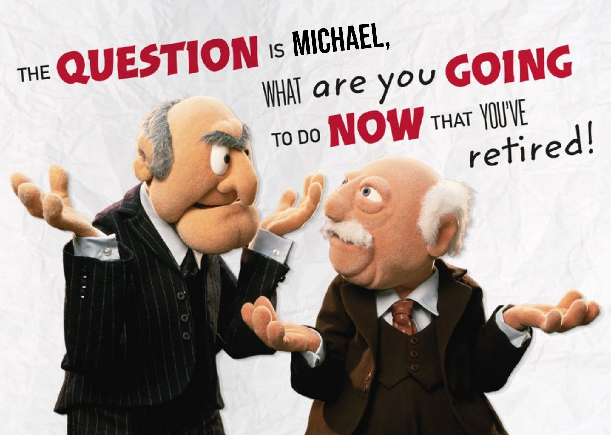 Disney Muppets Retirement Card - Statler And Waldorf Ecard