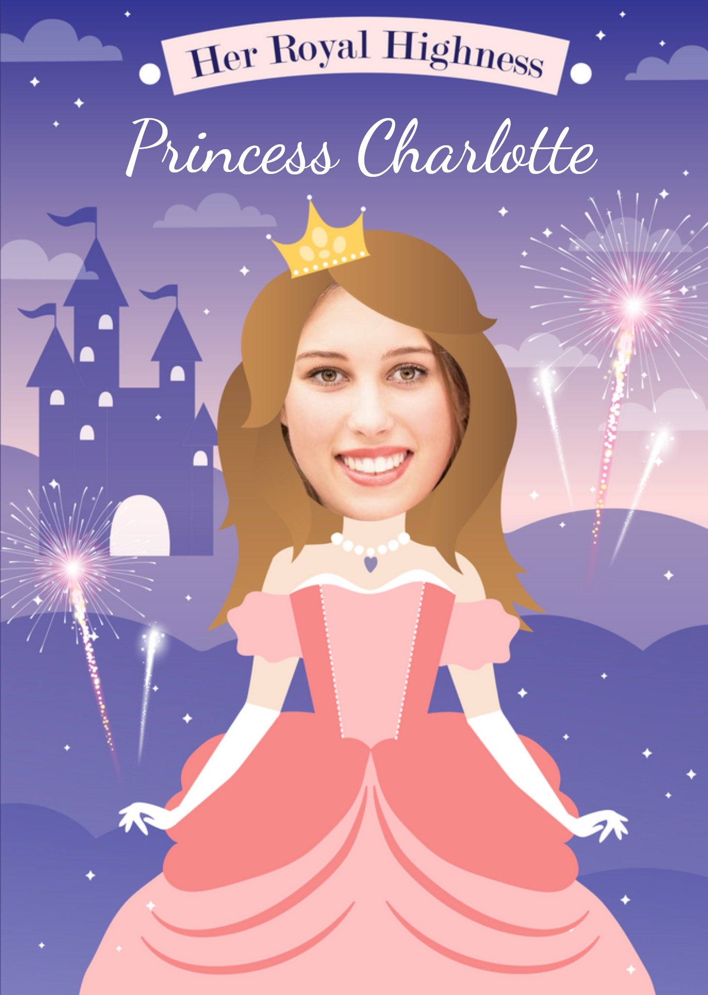 Moonpig Her Royal Highness Princess Photo Card Ecard
