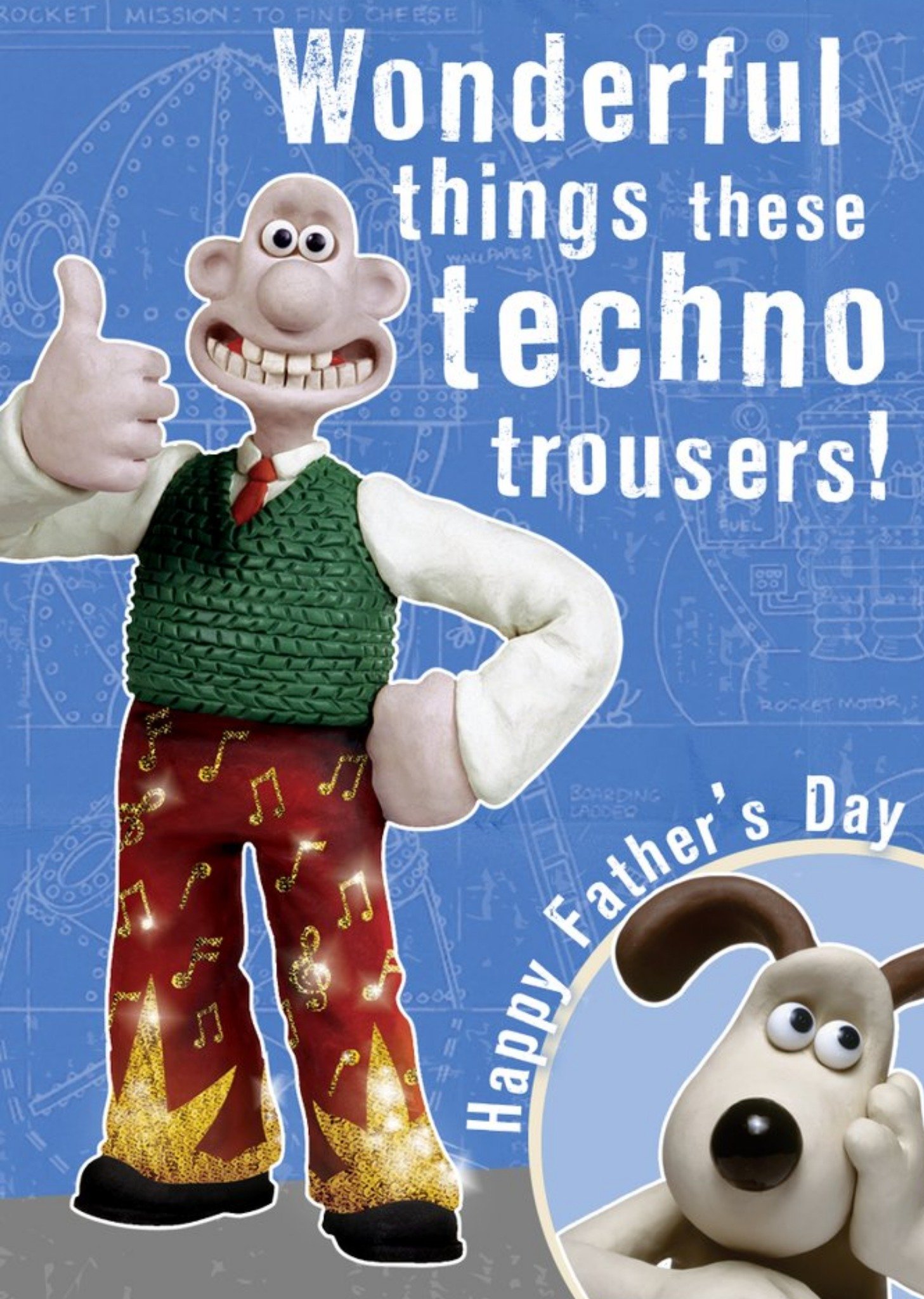 Wallace And Gromit Father's Day Card, Large