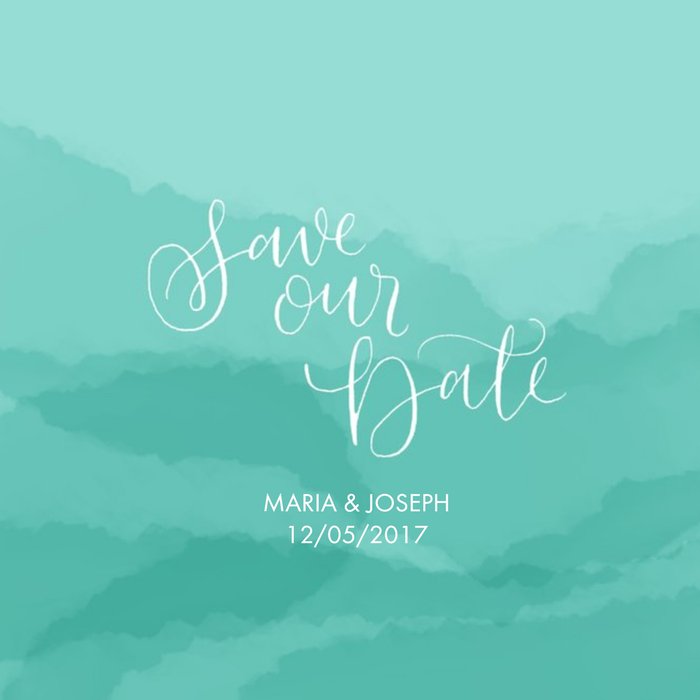 Mint Hills Personalised Save The Date Card