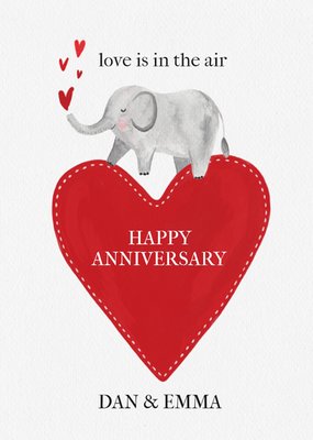 Love Is In The Air Anniversary Card