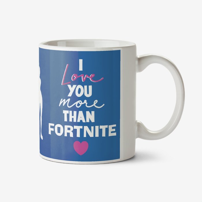 Dad I love you more than Fortnite Father's Day photo upload mug