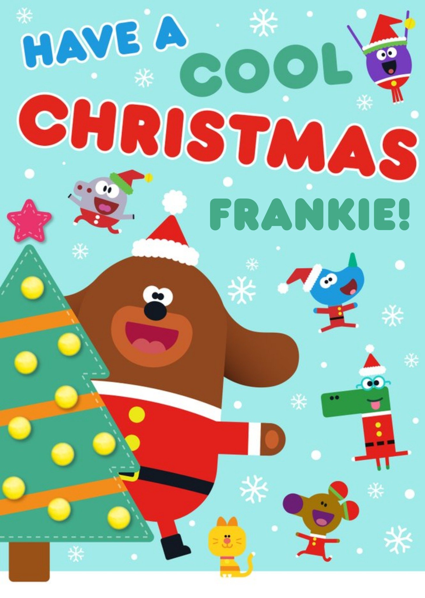 Hey Duggee Have A Cool Christmas Christmas Card, Large