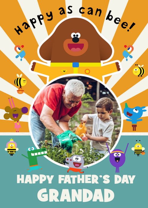 Hey Duggee And Friends Photo Upload Father's Day Card For Grandad