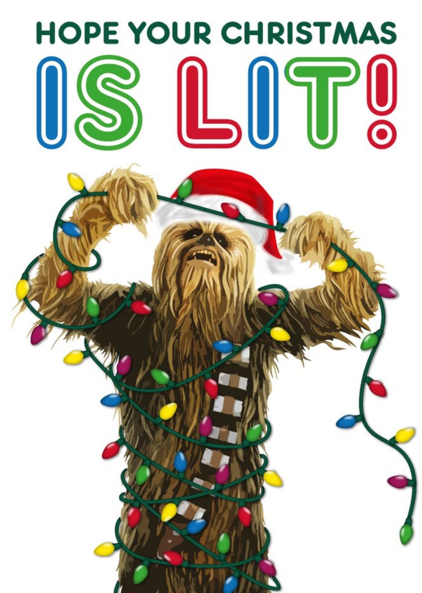 Disney Star Wars Hope Your Christmas Is Lit Card Ecard
