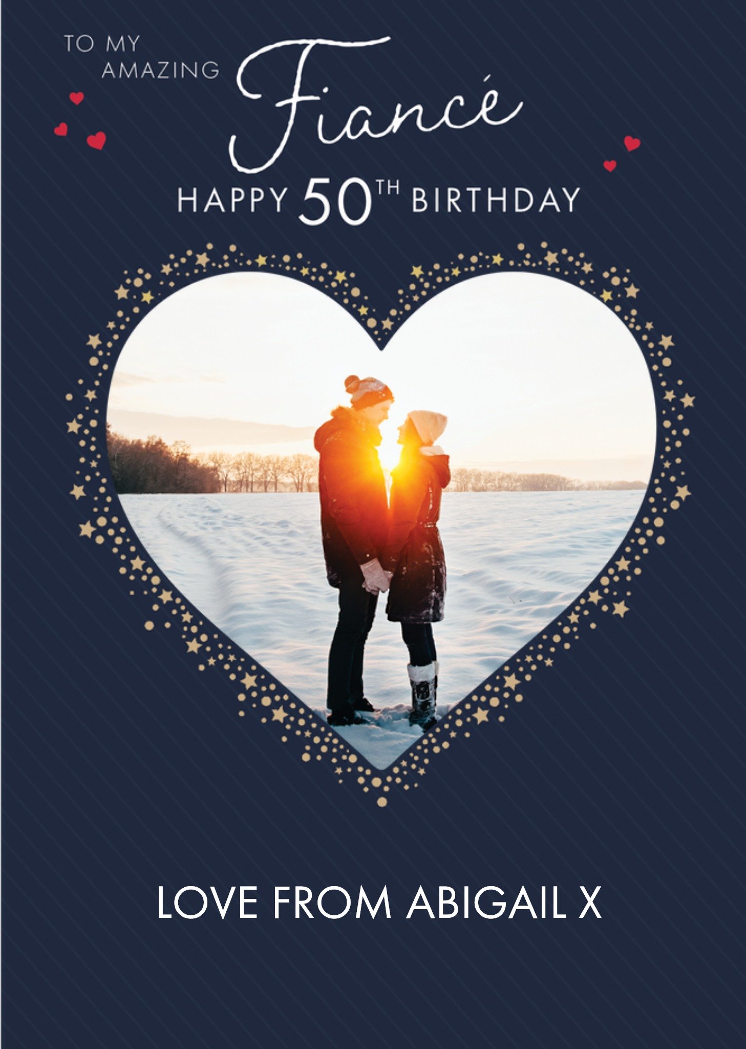 Clintons Fiancé Photo Upload Birthday Card Ecard