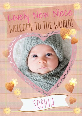 Northern Lights Creative Illustration Niece Cute Baby Card