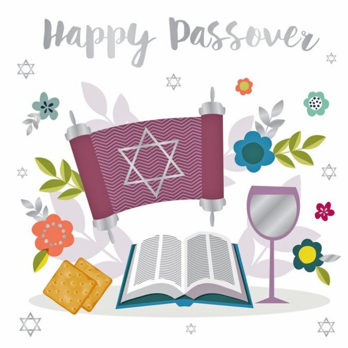 Happy Passover Floral Card