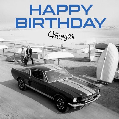 Retro Shelby GT350 Birthday Card