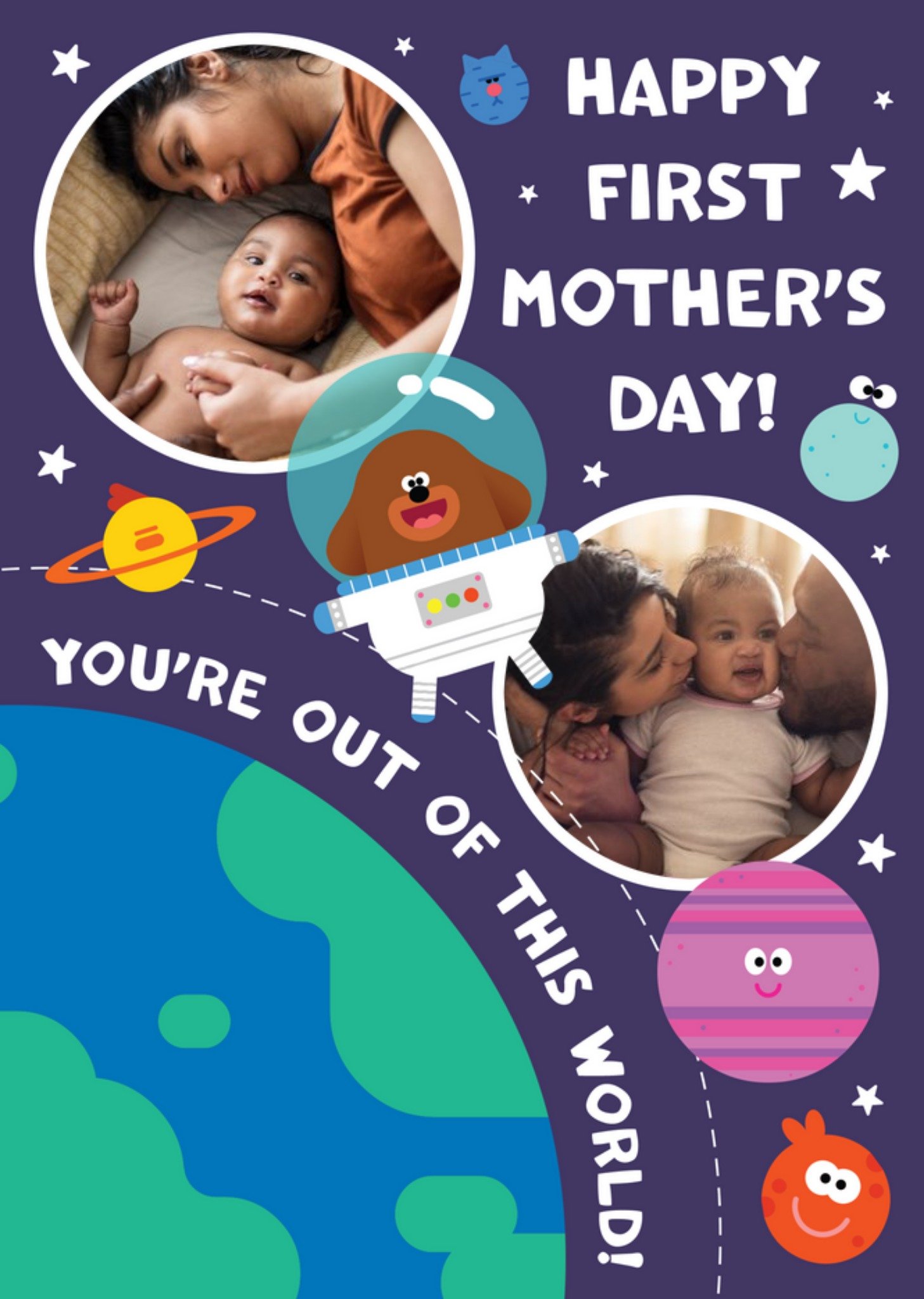 Hey Duggee Happy First Mother's Day Photo Upload Card