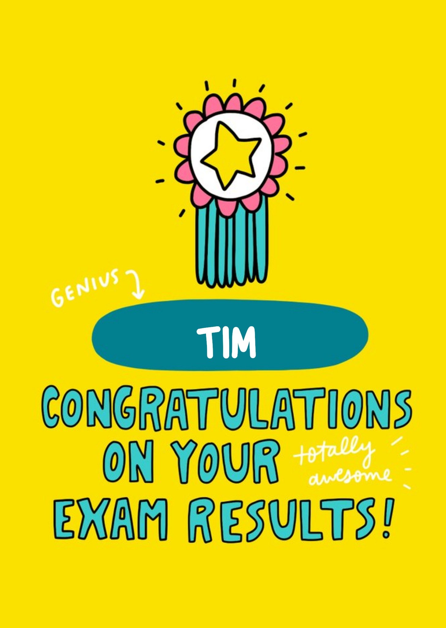 Other Angela Chick Bright Personalised Exams Congratulations Card