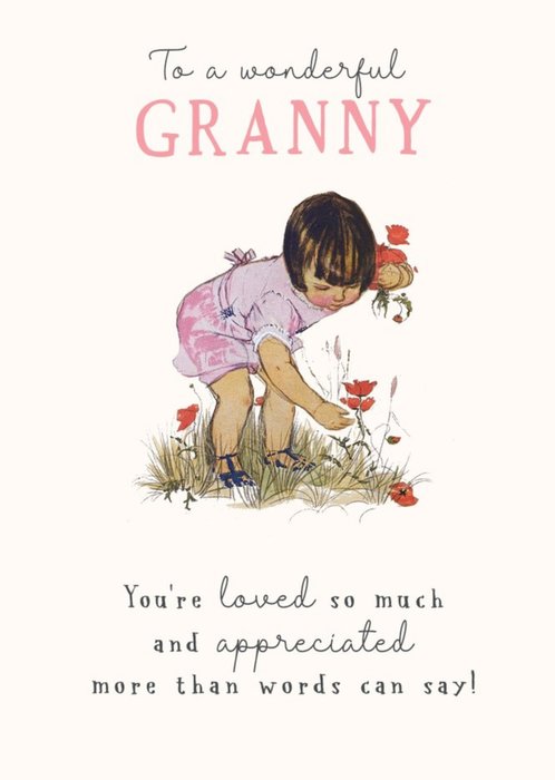 To a Wonderful Granny Birthday Card