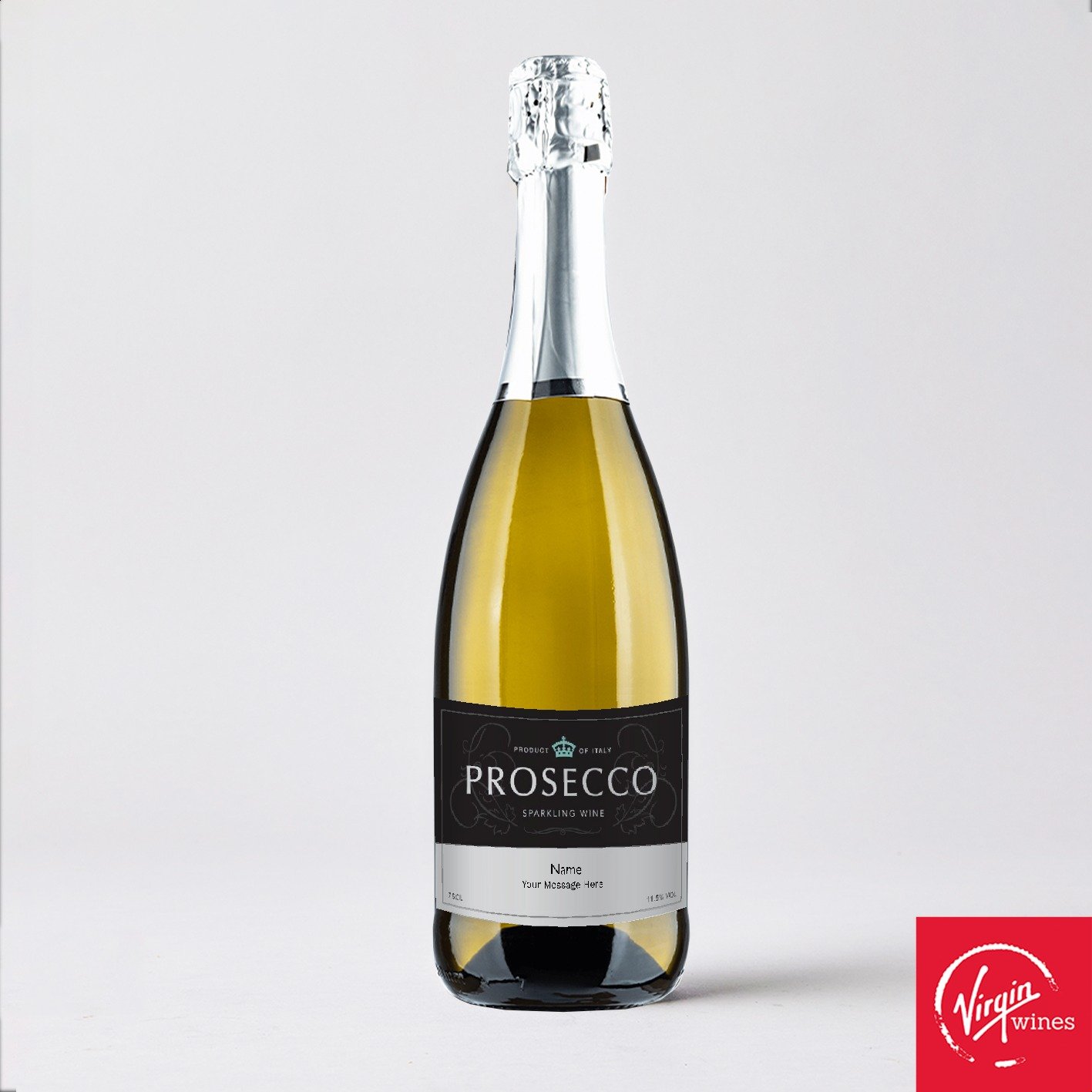 Virgin Wines Personalised Prosecco 75Cl Alcohol