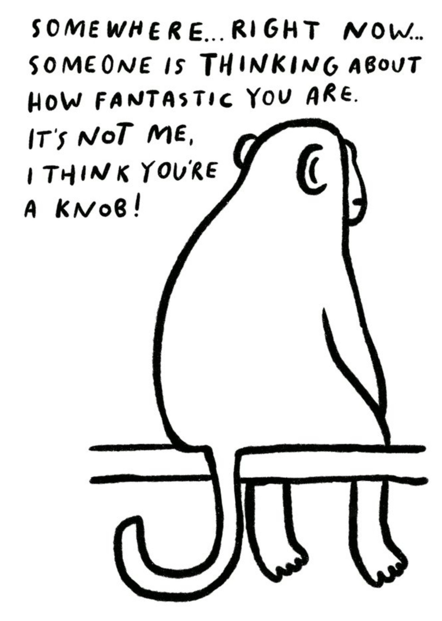 Moonpig Pigment Someone Is Thinking About How Fantastic You Are Card, Large