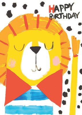 Lion Happy Birthday Card
