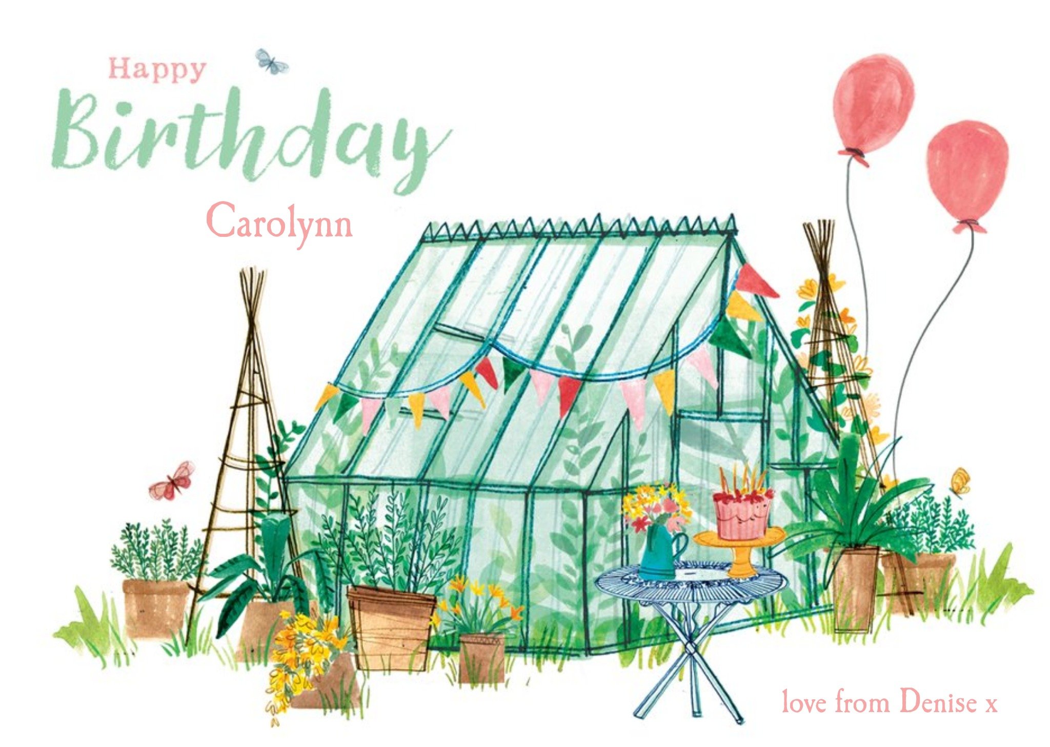 Birthday Card - Happy Birthday - Gardening Ecard