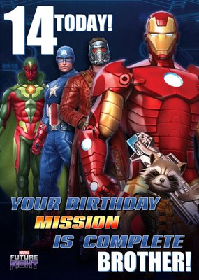 Marvel Future Fight 14 Today Gaming Birthday Card