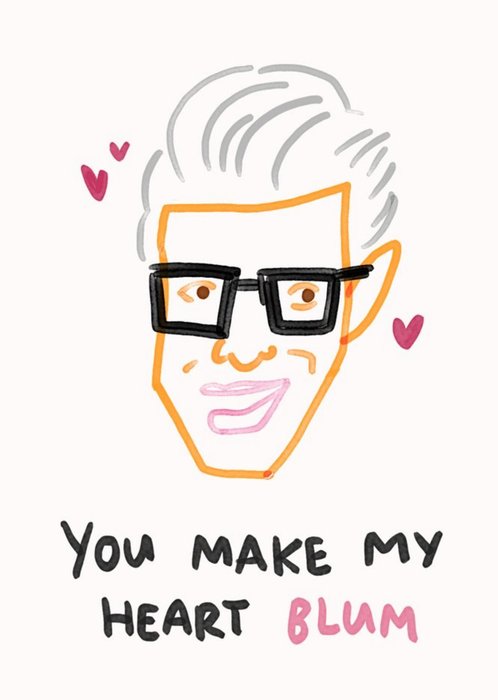 Jeff Goldblum Themed Valentines Day Card