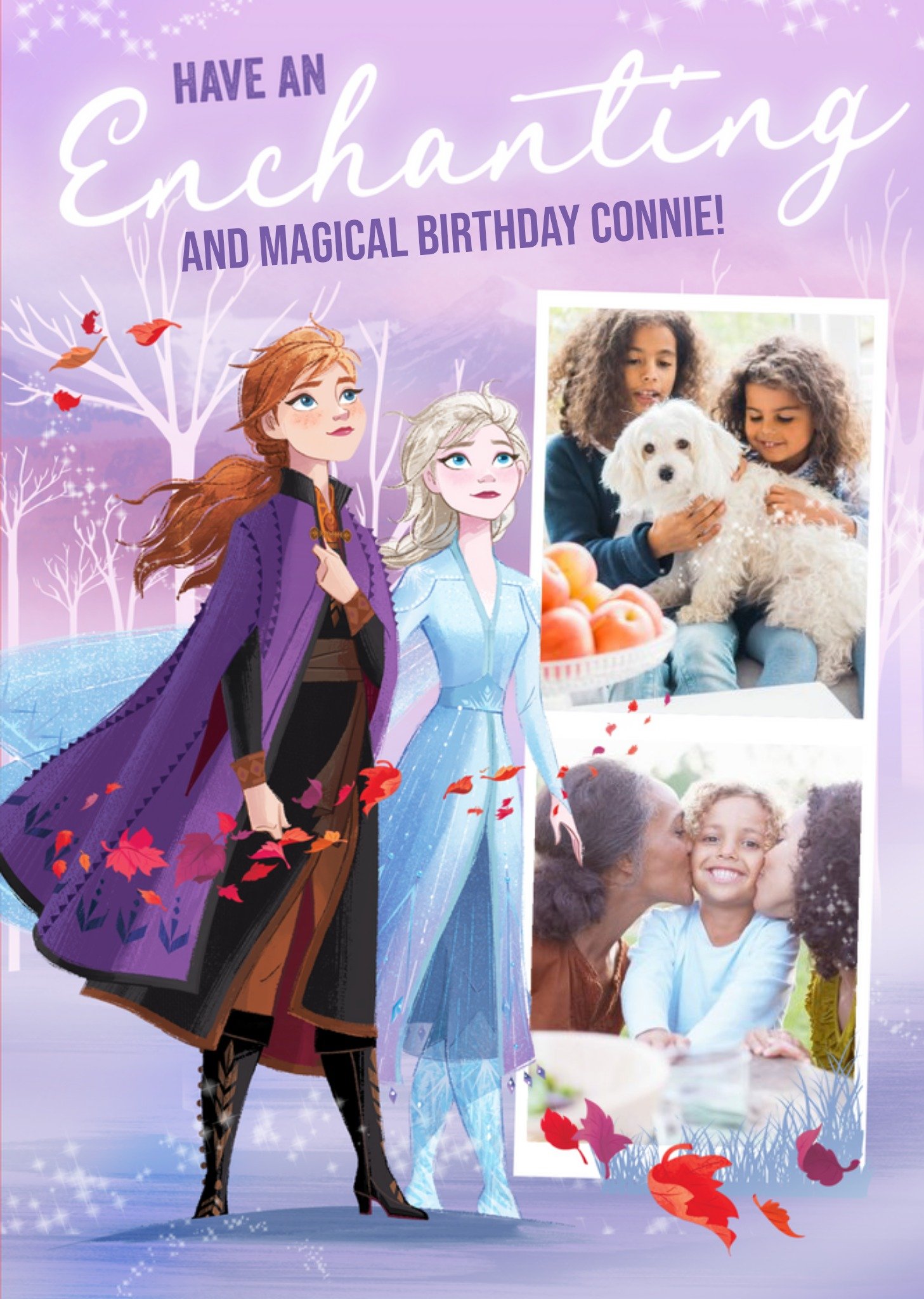 Disney Frozen 2 Enchanting And Magical Photo Upload Birthday Card, Large