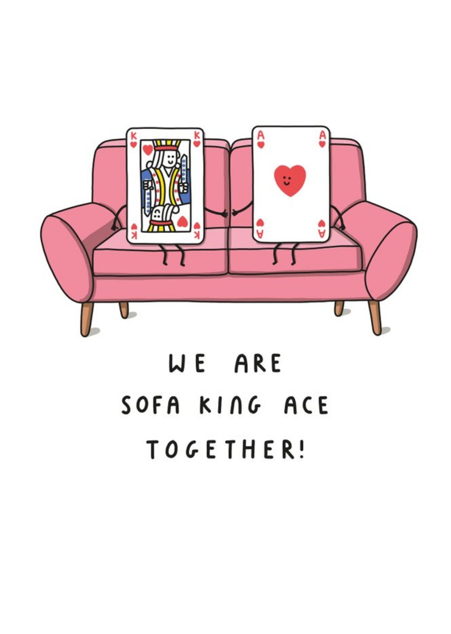 Moonpig Mungo And Shoddy Sofa King Ace Funny Card, Large