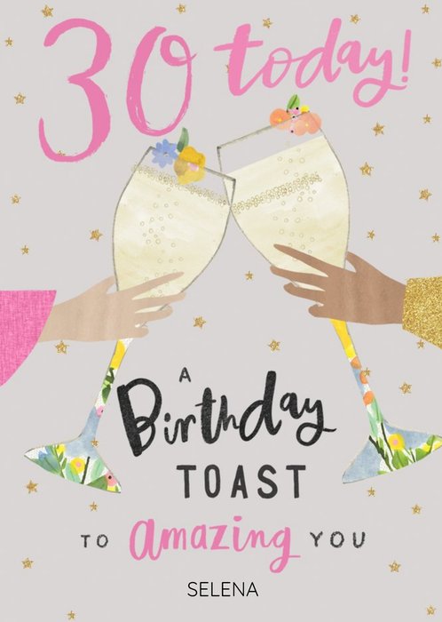 Illustrated Amazing You 30th Birthday Card  