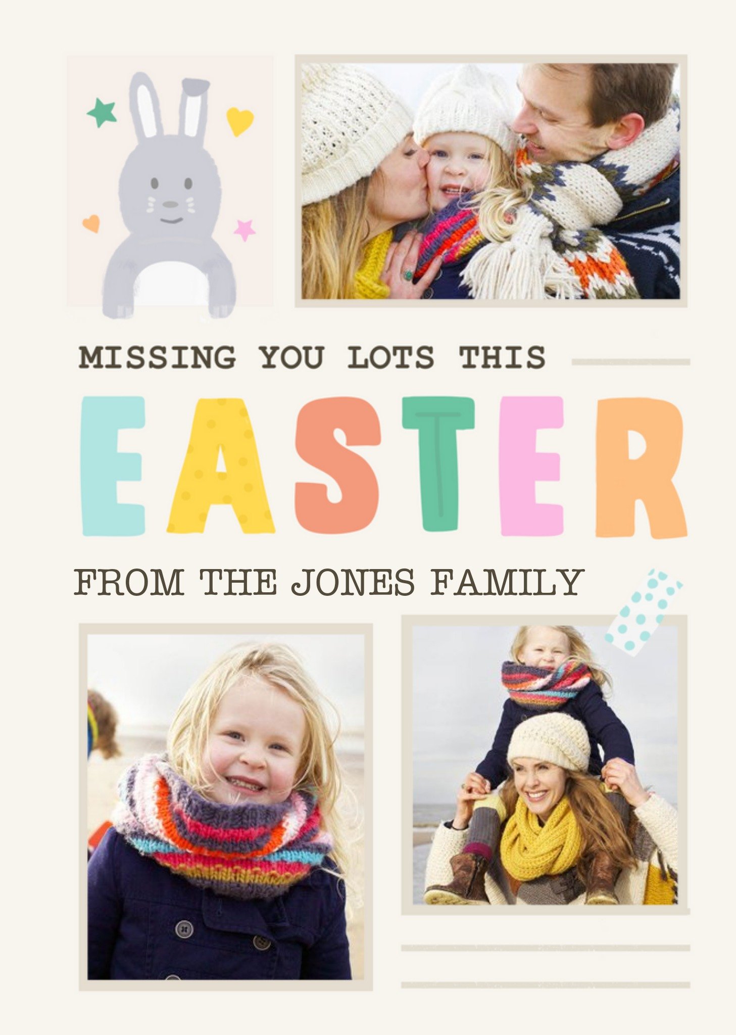 Missing You Lots This Easter Photo Upload Card Ecard