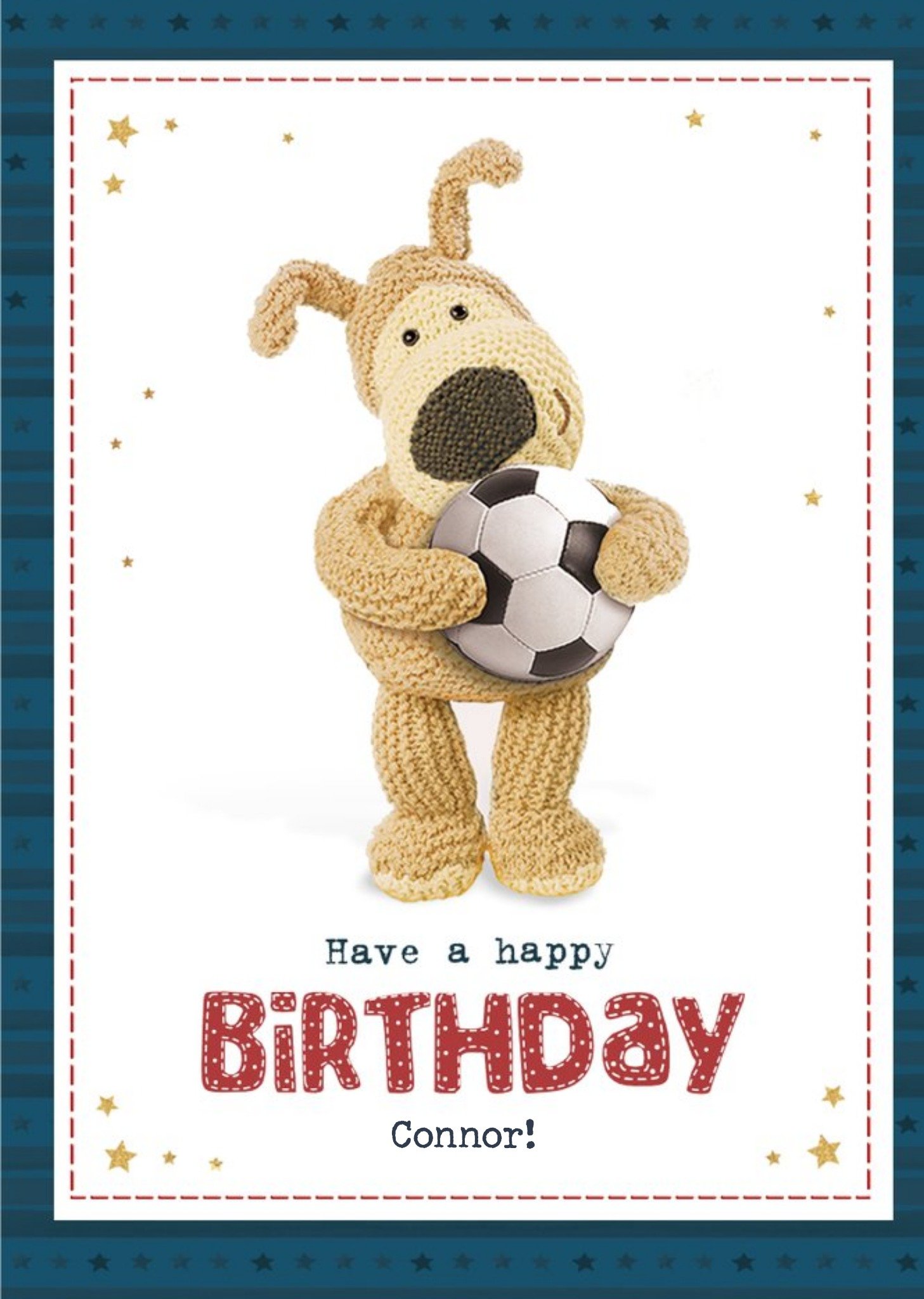 Cute Boofle Football Happy Birthday Card